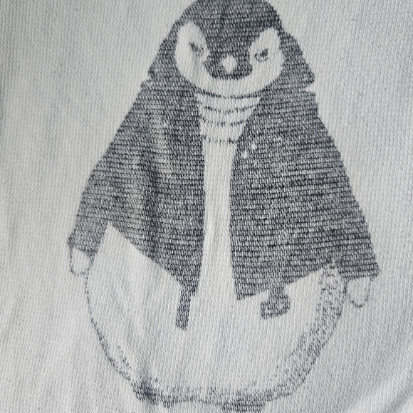 AMERICAN EAGLE Waffle Thermal Long Sleeve Penguin Graphic XS AE - Picture 5 of 6